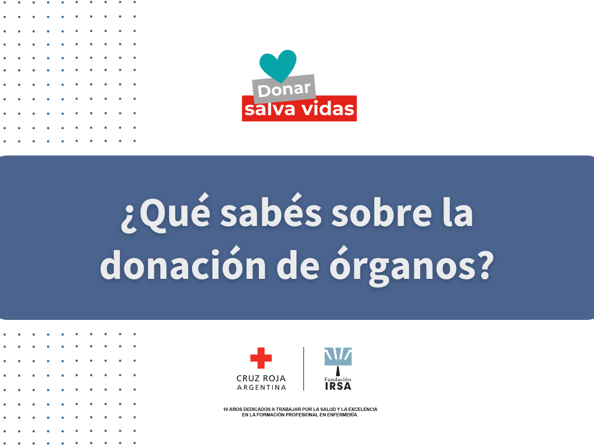 Fundación IRSA y Cruz Roja Argentina celebran 10 años de alianza con una acción de sensibilización comunitaria sobre donación de órganos y tejidos